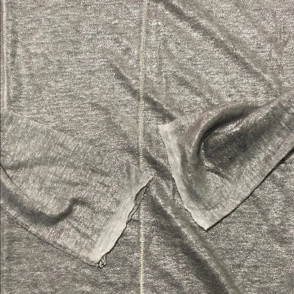 Avant Toi Silver Graphic Long Sleeve Blouse BBB - Picture 2 of 8